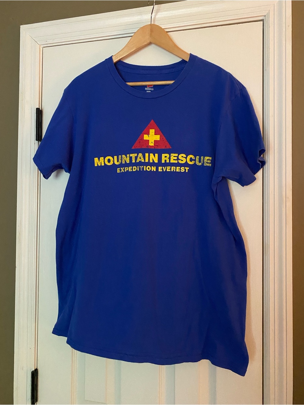 Mountain Rescue Expedition Everest Men's Blue Graphic Tee - size: L (mens)
